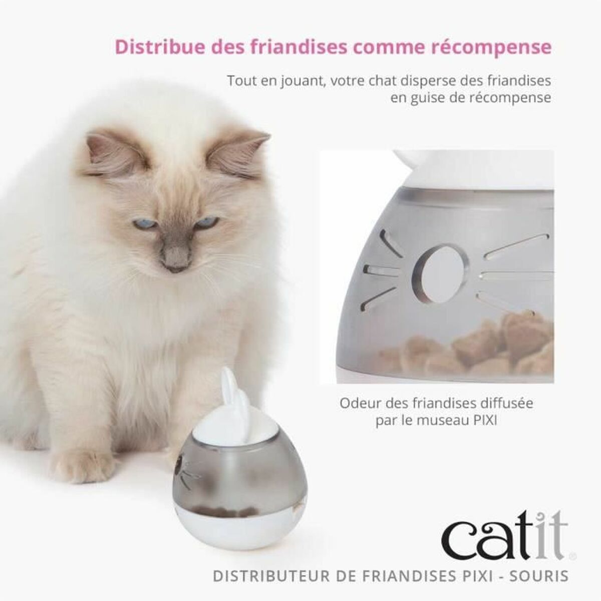 Alimentation automatique Catit Souris Blanc Plastique 1 L