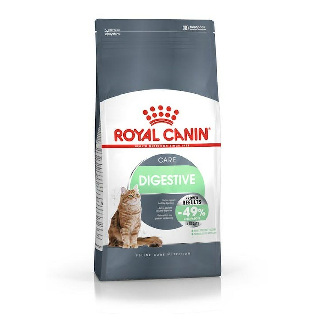Aliments pour chat Royal Canin Digestive Care Adulte Poisson Riz Légumes Oiseaux 10 kg