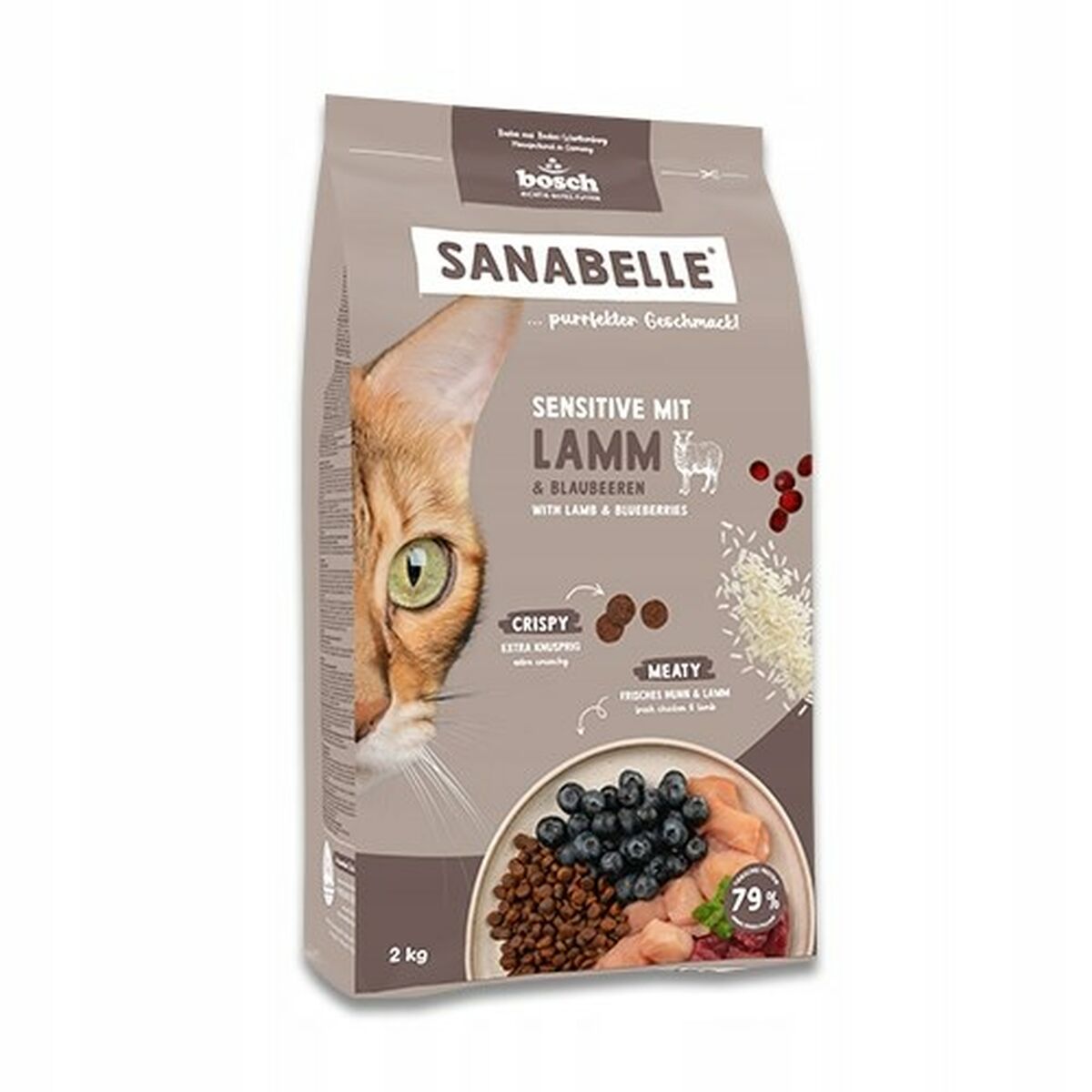 Aliments pour chat BOSCH Sanabelle Life Sensitive Agneau 8 kg Adultes