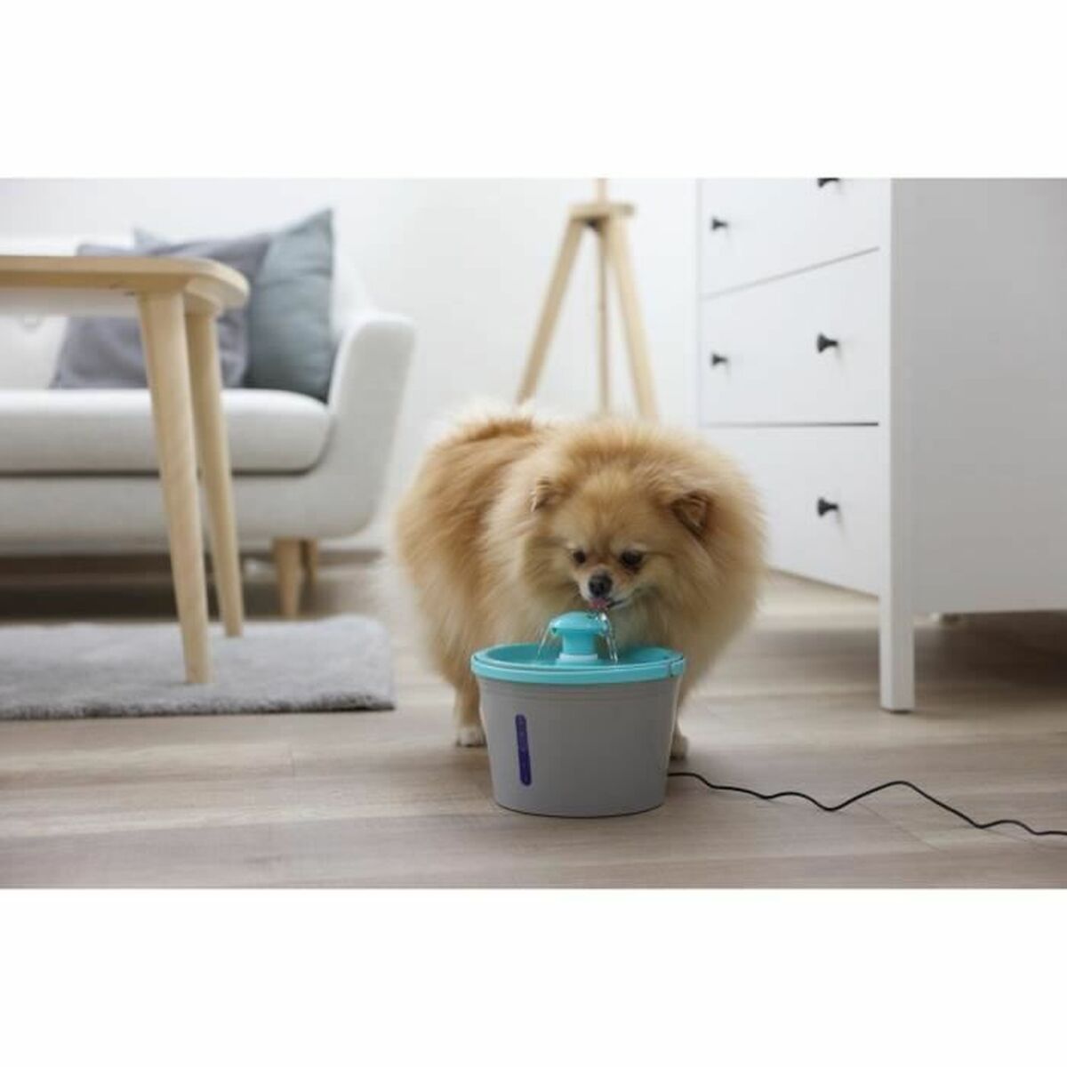 Fontaine pour Animaux de Compagnie Kerbl Bleu Gris Plastique 1,6 L