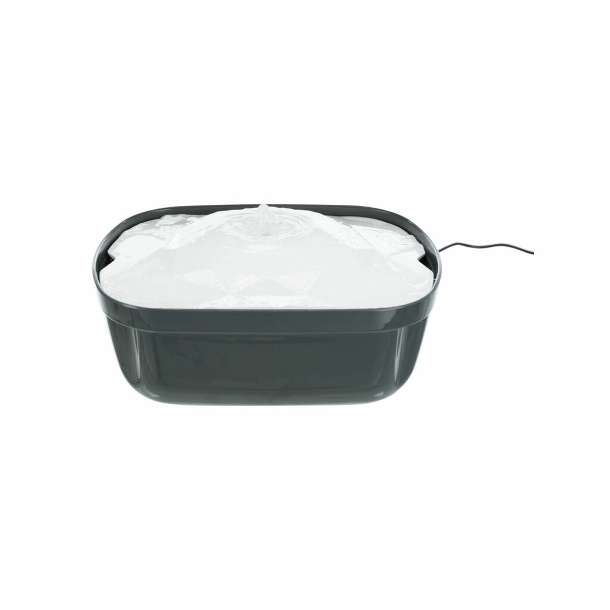 Fontaine pour Animaux de Compagnie Trixie Polygon Blanc Gris Silicone Mélamine 2,5 L 28 x 11 x 22 cm