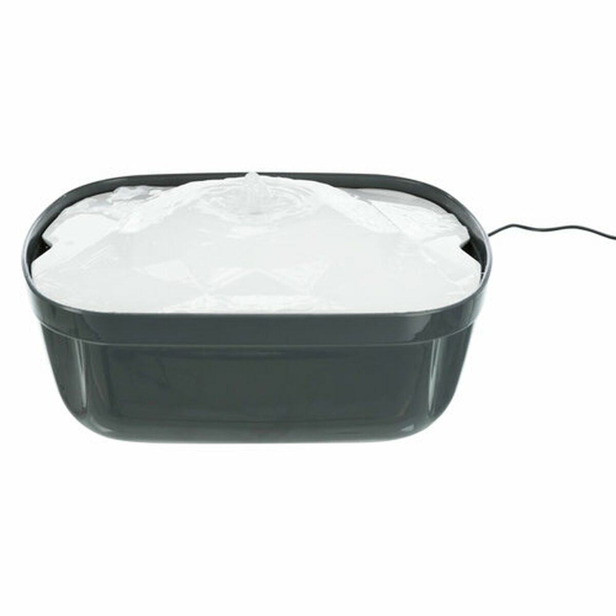 Fontaine pour Animaux de Compagnie Trixie Polygon Blanc Gris Silicone Mélamine 2,5 L 28 x 11 x 22 cm