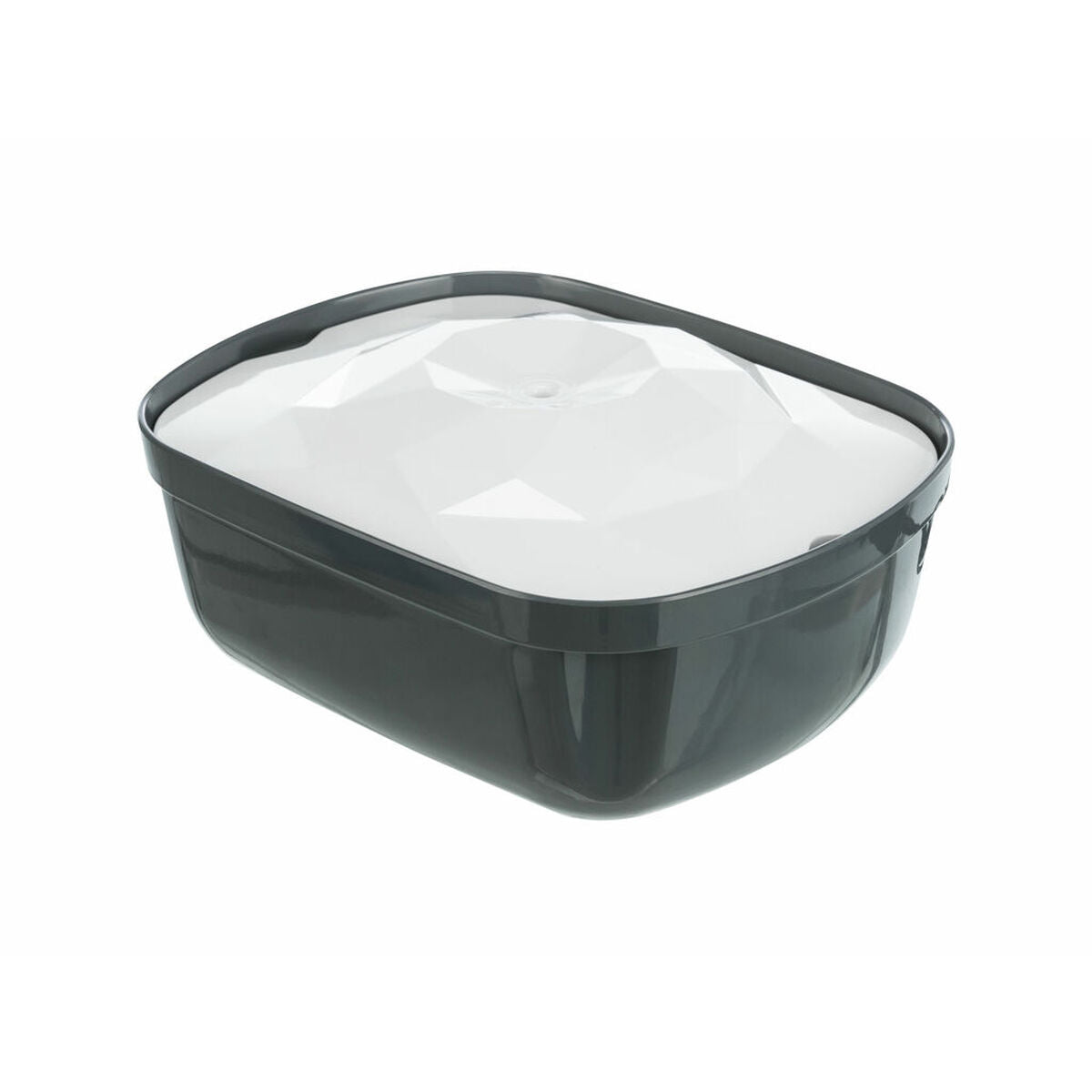 Fontaine pour Animaux de Compagnie Trixie Polygon Blanc Gris Silicone Mélamine 2,5 L 28 x 11 x 22 cm