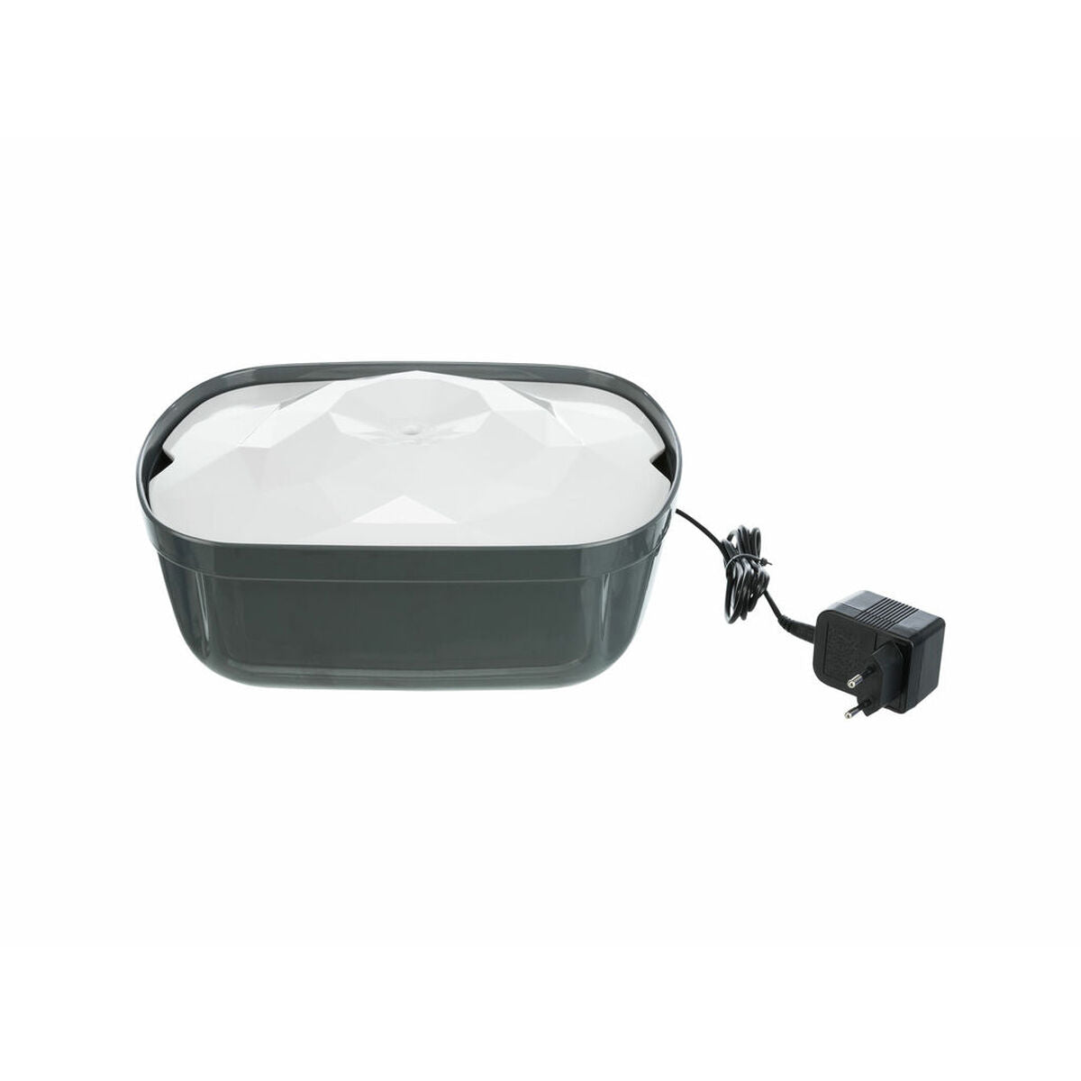 Fontaine pour Animaux de Compagnie Trixie Polygon Blanc Gris Silicone Mélamine 2,5 L 28 x 11 x 22 cm