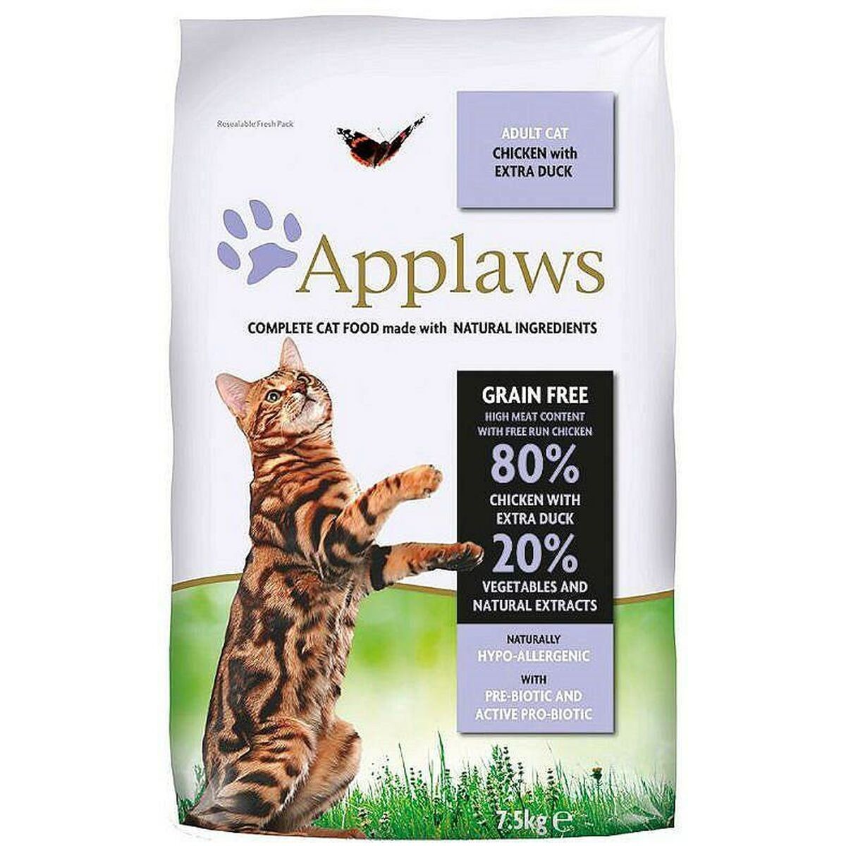 Aliments pour chat Applaws Adult Adulte Poulet Canard 7,5 kg