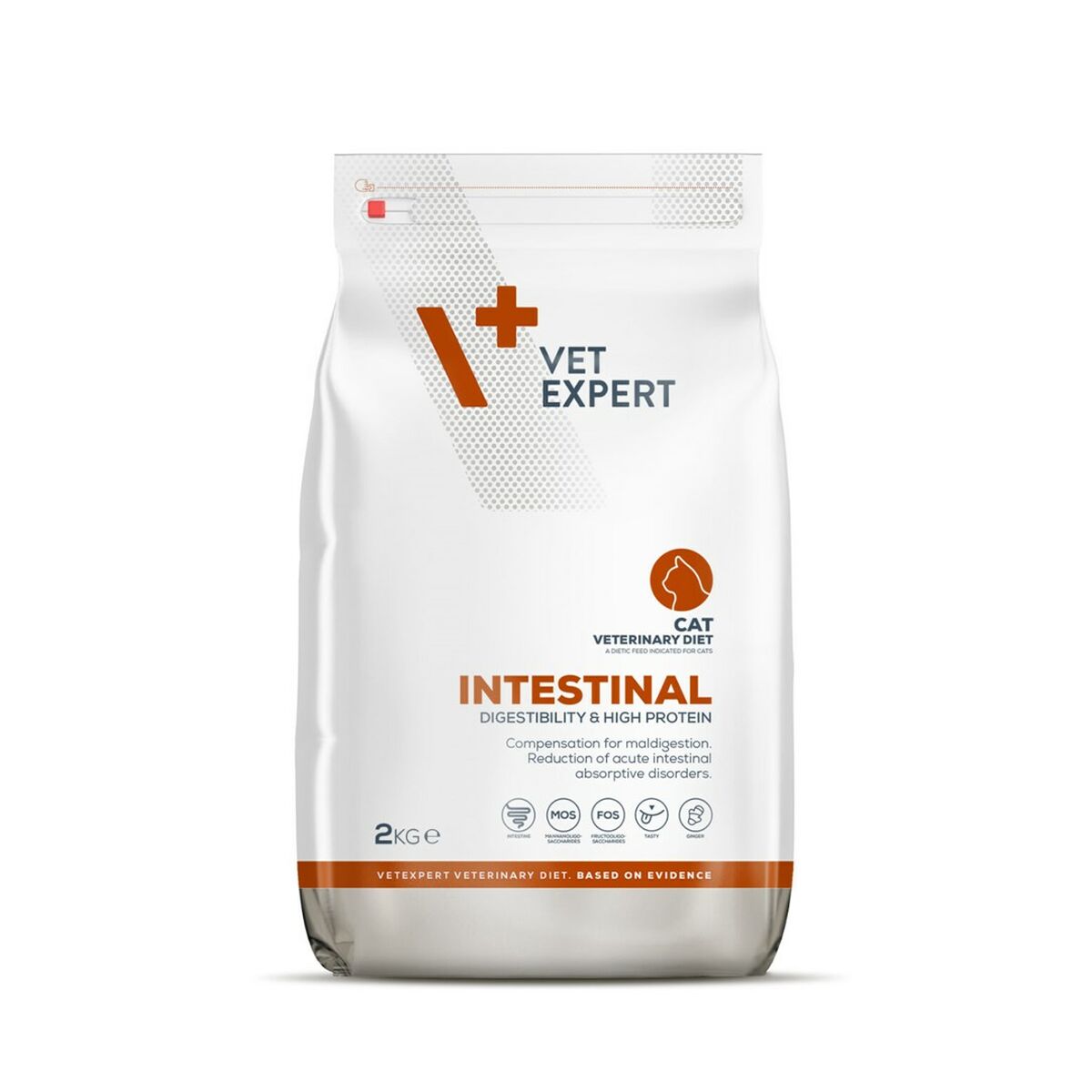 Aliments pour chat VETEXPERT Intestinal Cat 2 Kg