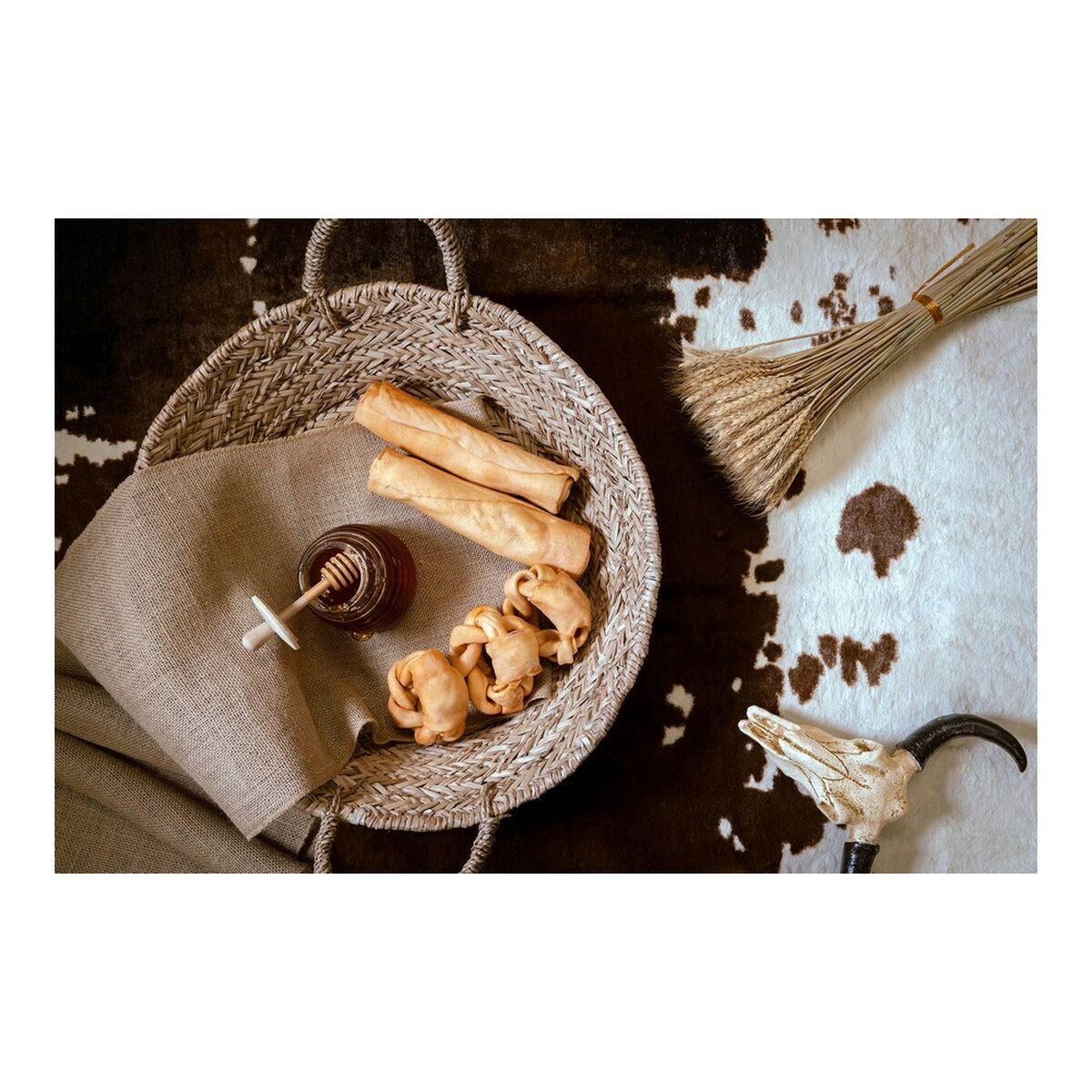 Snack pour chiens Gloria Snackys Rawhide Miel Tressé Donut